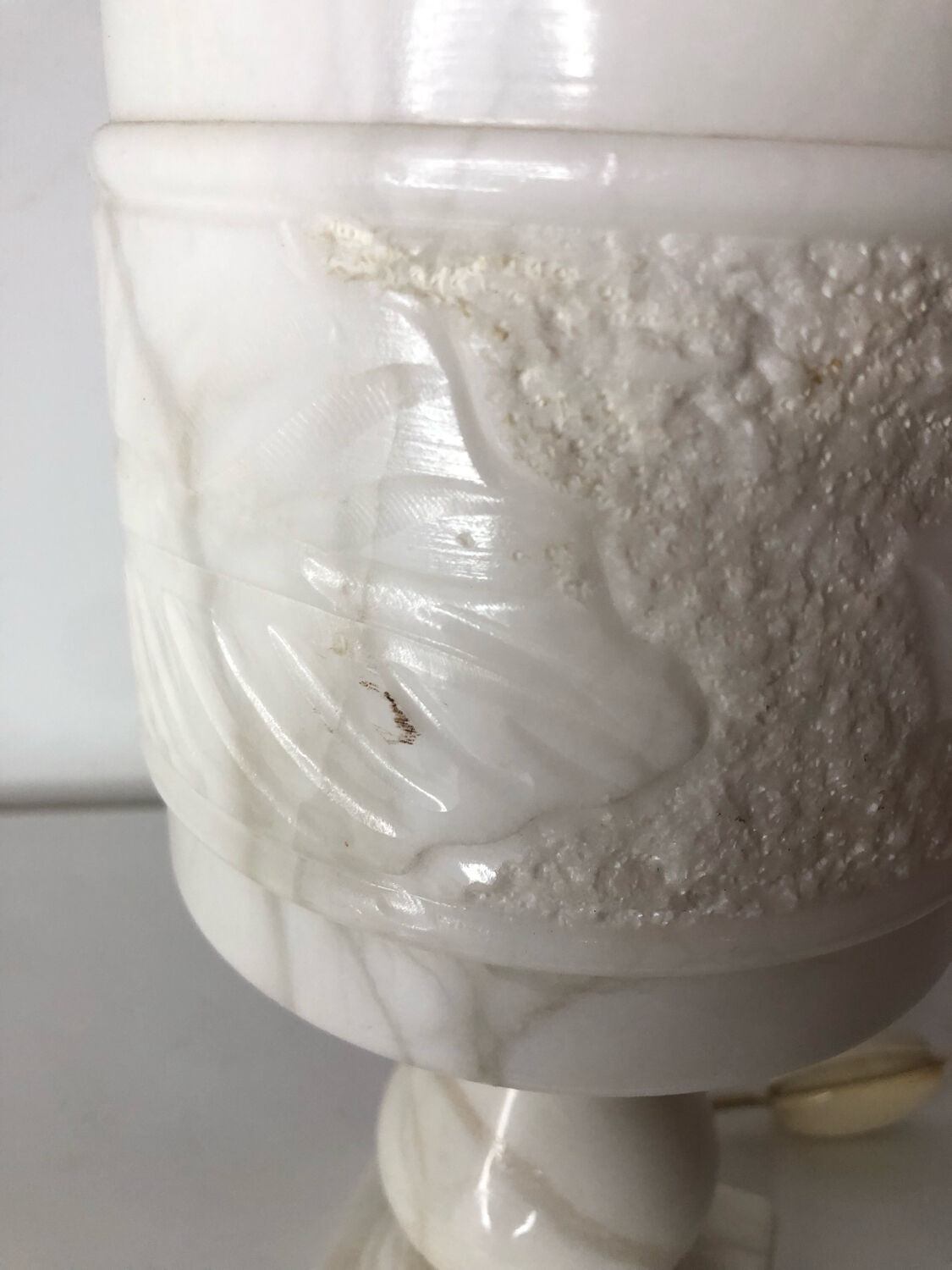 Alabaster bedside lamp