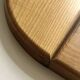 Large oak mirror 78x78, Maison Regain 1978