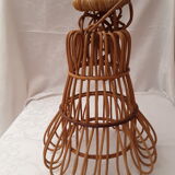 Vintage wicker pendant lamp