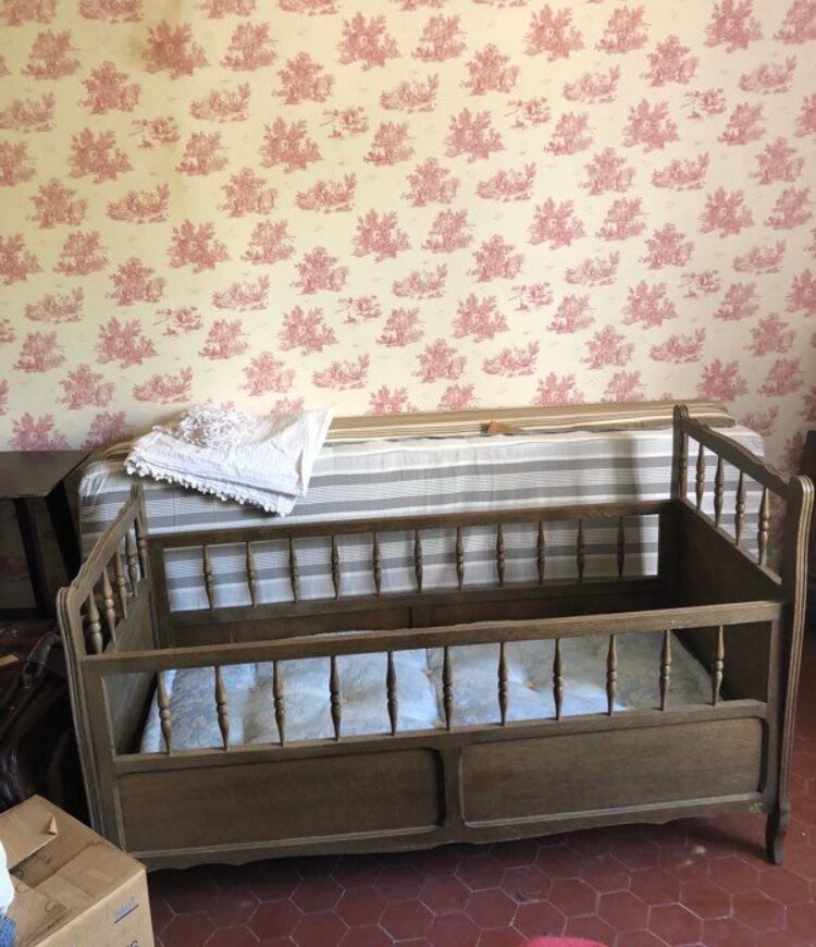 Vintage antique children's bed