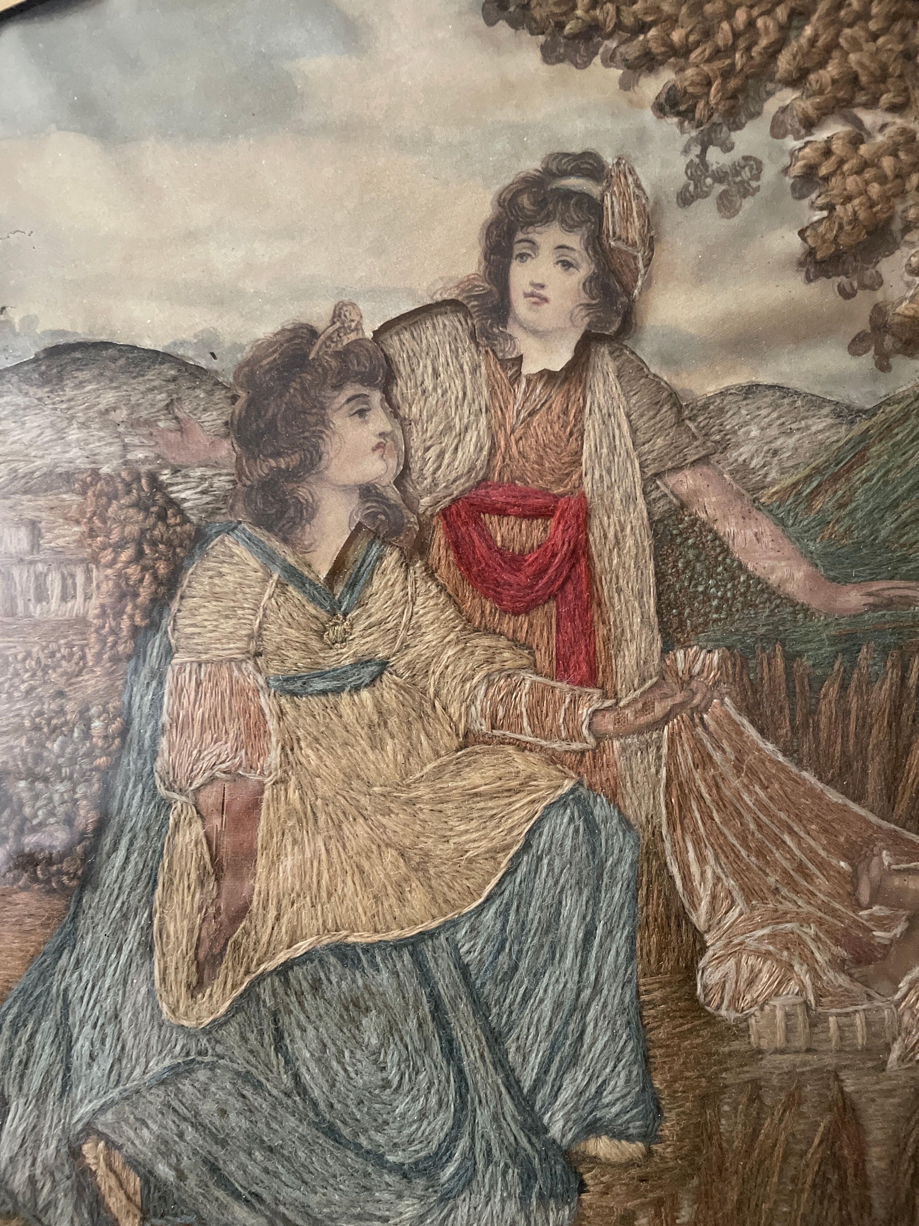 Religious embroidery XIXth