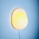 Tortue Opaline Glass Wall Lamp By Rodolfo Bonetto For Candle, Italy, 1970S
