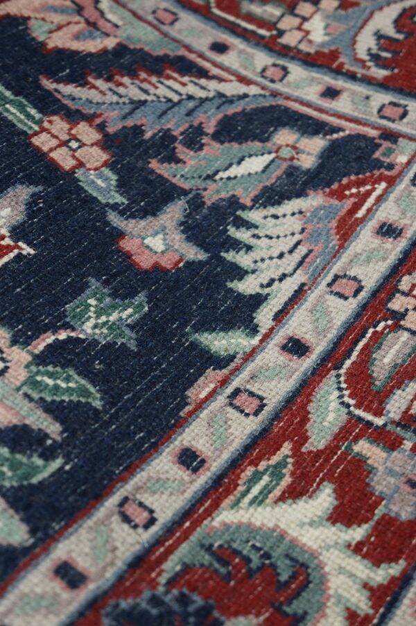Beautifully Colored Blue Oriental Rug with Floral Pattern, 150 x 90 cm