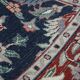 Beautifully Colored Blue Oriental Rug with Floral Pattern, 150 x 90 cm