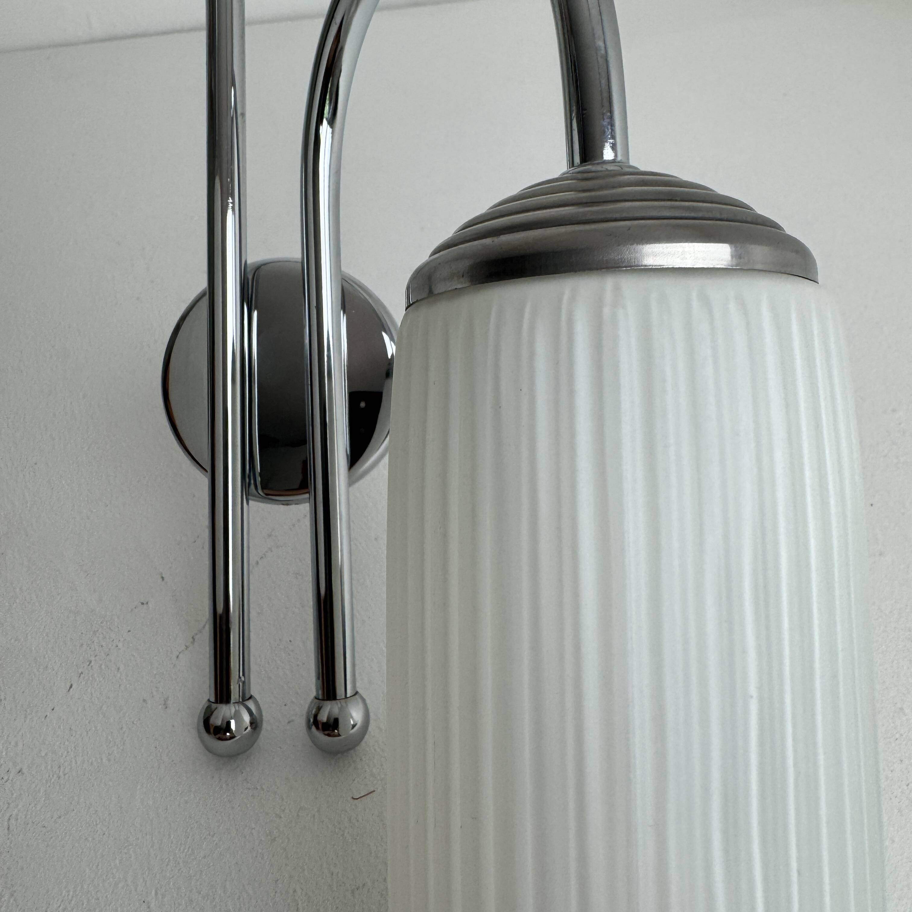 Vintage 1970 asymmetrical double wall light
