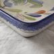 Antique and rare emile henry oven dish with hb henriot quimper decoration 1950