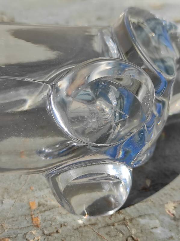 Crystal art dachshund dog tray Vannes Le Chatel