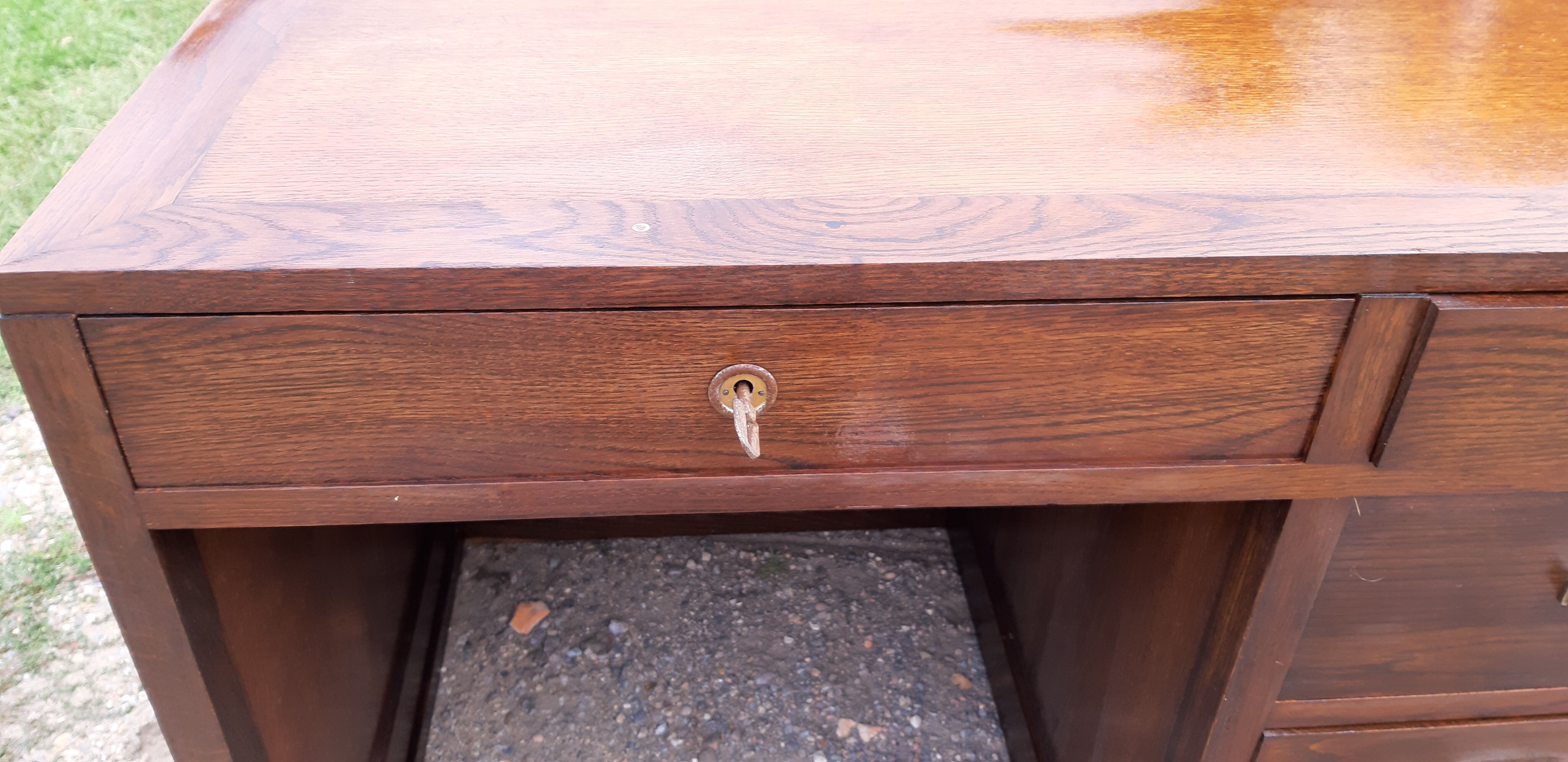 Oak wood desk from the 1930s