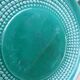 Dessert or cheese set, dish and 4 plates, Saint Clément green and gold