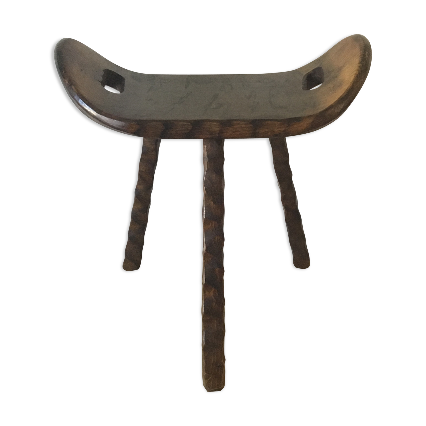 Brutalist tripod stool