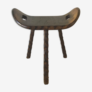 Brutalist tripod stool