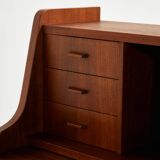 Restored teak bureau desk