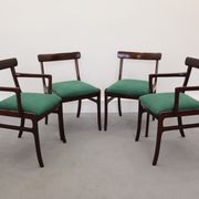 Chaises à manger danoise du milieu du siècle de Poul Jeppesens Møbelfabrik années 1960