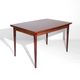 Mid-century modern Scandinavian dining table with extensions in teak, 1960s.