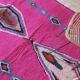 Traditional hand-woven wool Berber rug in pink, size 150 x 250