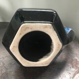 Enamelled ceramic pitcher