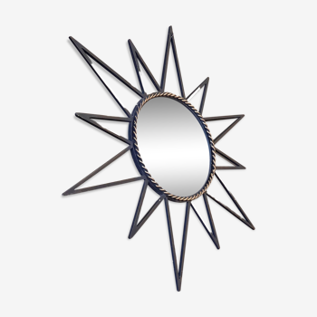 Large vintage sun mirror 1960'