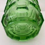 Vase art déco vert par August Walther & Söhne années 1930