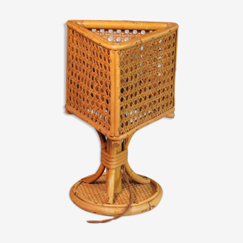 Bamboo and rattan lamp 1970