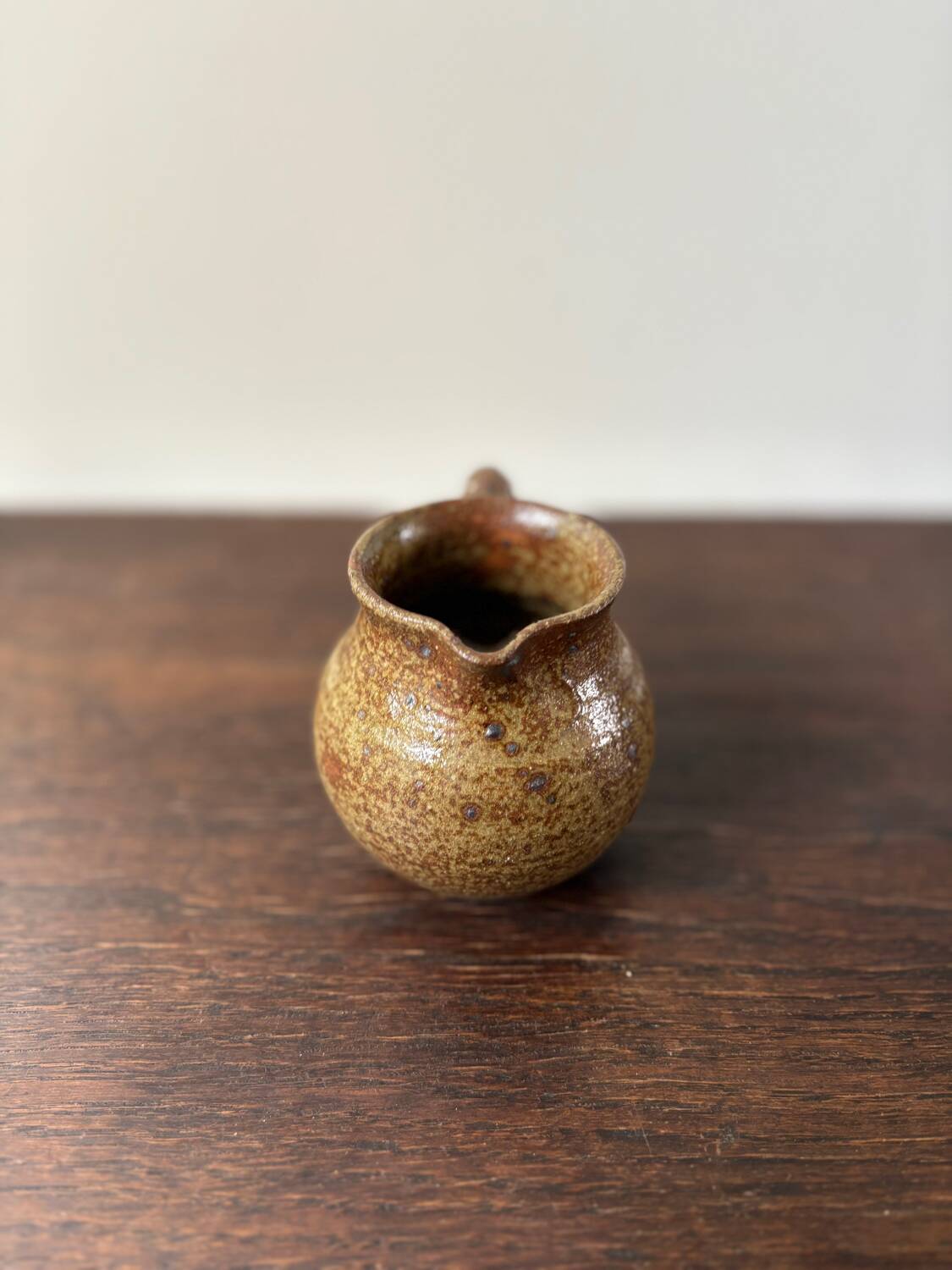 Vintage pyrite stoneware pitcher from the 70s