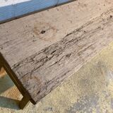 Antique bench in raw wood