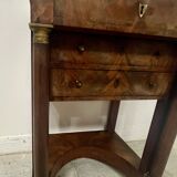 Empire period lady's dressing table in mahogany and veneer, 19th century