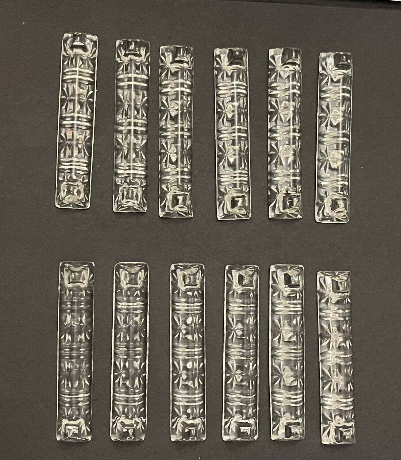 12 crystal knife holders