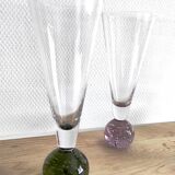 Vintage bubbled glasses