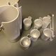 Vintage orangeade service Space Age Jean-Pierre Vitrac white