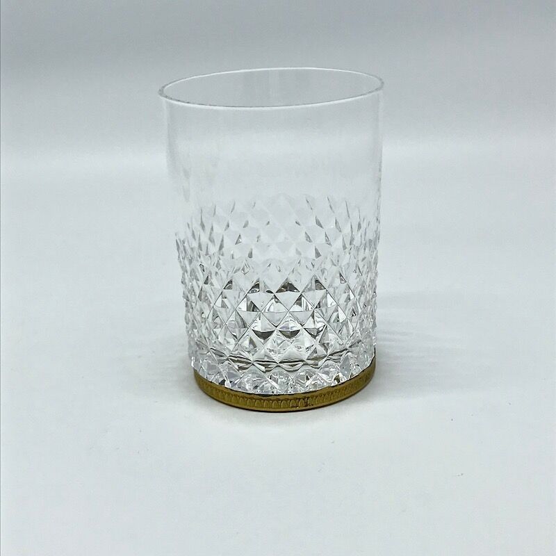 Diamond tip whiskey glasses