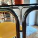 Space Age dining table smoked glass - chrome 70's