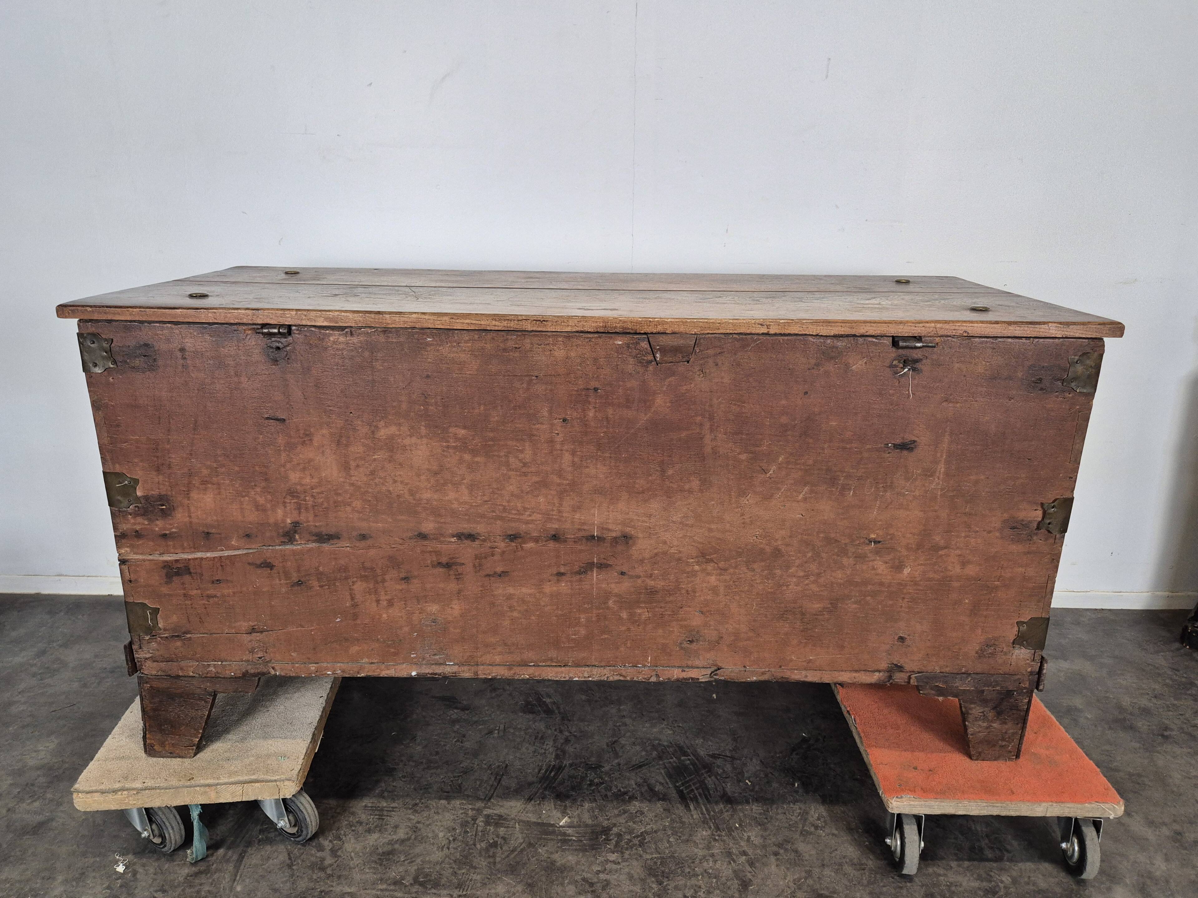 Large chest from Flanders from the 18th century