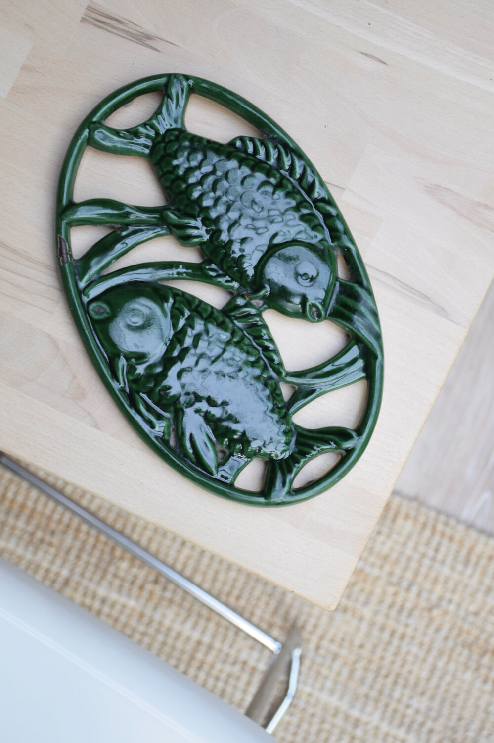 Ceramic fish trivet