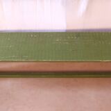 Ancien banc en teck birman patine verte d’origine