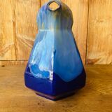 Pichet en grés flammé bleu Art Deco