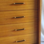 Modernist chest of drawers with 4 drawers in wood - 1950s/60s