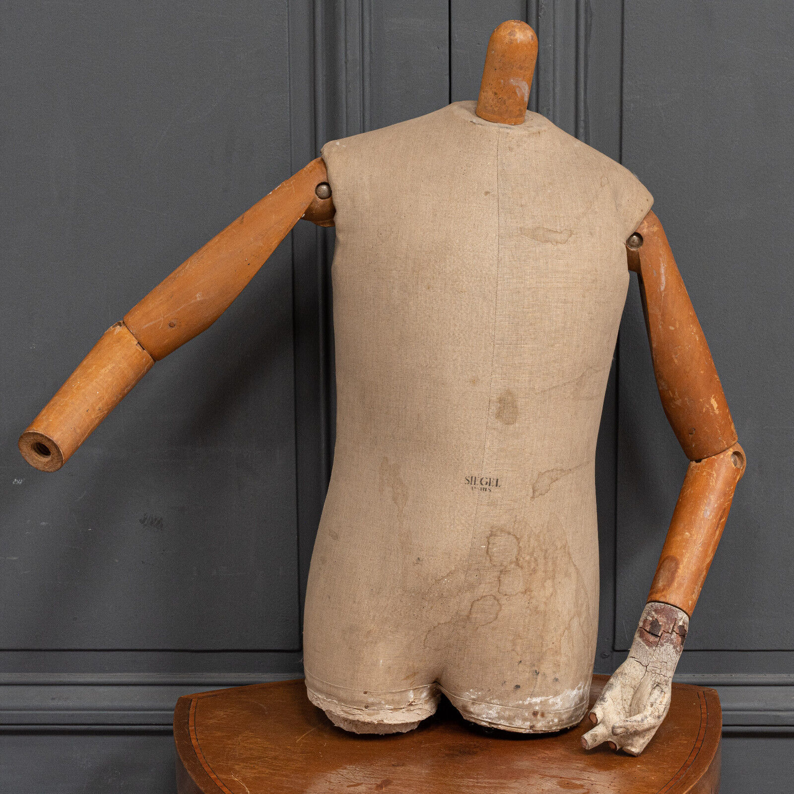 Ancien Bras De Poupée Articulé – Bois Et Papier Mâché – Occasion – Collection