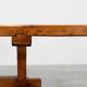 Rustic 20th century solid oak dinner table, France