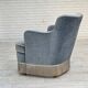 1970s, Danish armchair, furniture velour, beech wood.