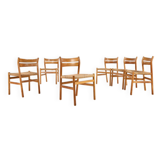 Børge Mogensen, Suite Of 6 Bm-1 Chairs For Cm Madsens Møbelfabrik