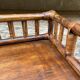 Serving tray in rattan and bamboo