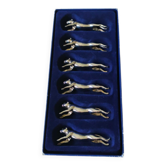 Lot 6 x zoomorphic knife holders