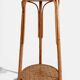 Table d'appoint, support à plante en bois, bambou et roseau, années 1960