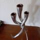 Entwined candle holder in cast aluminum lo