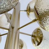 Large Vintage Bubble Glass Pendant Light