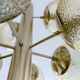 Large Vintage Bubble Glass Pendant Light