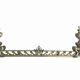 19th-century brass fireplace threshold bar