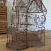 Handmade wire birdcage