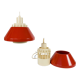 Lyskaer Belysning made in Denmark model 854 set of hanging lamps plastic mid century