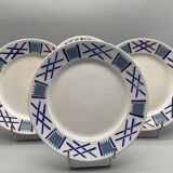 4 assiettes à dessert lunéville kg modèle "servange"